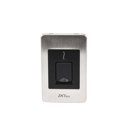 Lector Esclavo de Huella y Proximidad / RS-485 / IP65 / Acero Inoxidable / Exterior / ZKFinger VX10.0