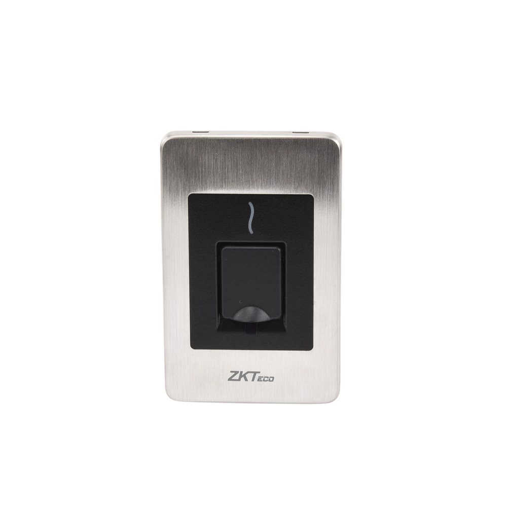 Lector Esclavo de Huella y Proximidad / RS-485 / IP65 / Acero Inoxidable / Exterior / ZKFinger VX10.0