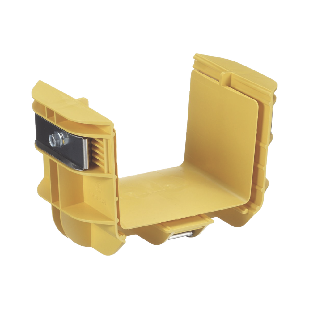 Union Recta "Cople", Para Canaleta FiberRunner™ 4X4, Color Amarillo