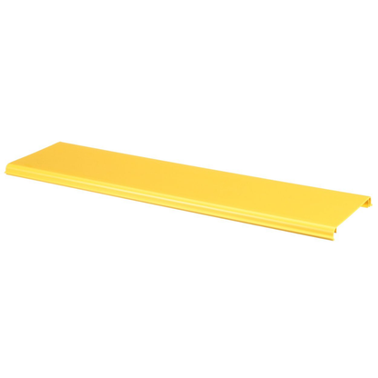 Tapa Con Bisagra a Presión Para Canaleta FiberRunner™ FR6X4YL6, de PVC Rígido, Color Amarillo, 1.8 m de Largo