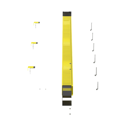Kit de Administrador de Cables Vertical FiberRunner 4X4, Incluye Soportes de Montaje y Accesorios, Color Amarillo