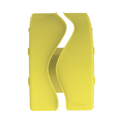 Bajada Vertical Exterior de 90º sin Tapa, Para uso con Canaletas 6X4 FiberRunner™, Color Amarillo