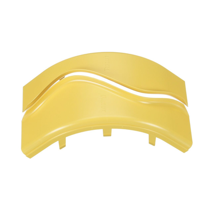 Tapa de Bajada Vertical Exterior de 90º, Para uso con Canaletas 4X4 FiberRunner™, Color Amarillo