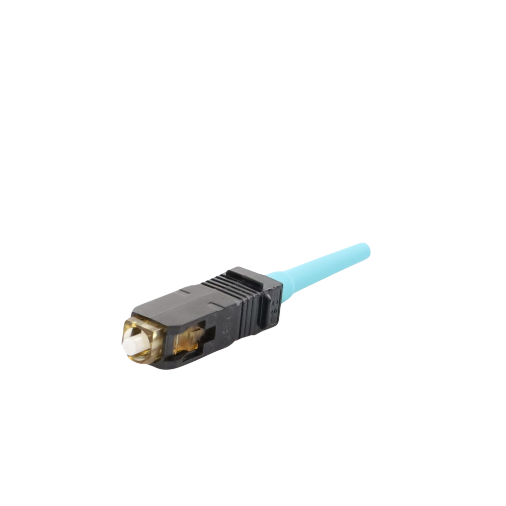 Conector de Fibra �ptica SC Simplex OptiCam, Multimodo 50/125 OM3/OM4, Pre-pulido, Color Aqua