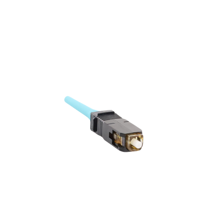 Conector de Fibra �ptica SC Simplex OptiCam, Multimodo 50/125 OM3/OM4, Pre-pulido, Color Aqua