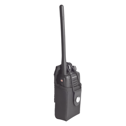 Funda Reforzada de Nylon para Cinturón con Correa y Boche Frontal, Estándar en la Mayoría de los Radios IC, TK, NX, etc.