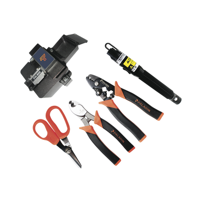 Kit de Herramientas para Terminación de Conectores de Fibra Óptica Prepulidos con Cleaver de 2 Pasos