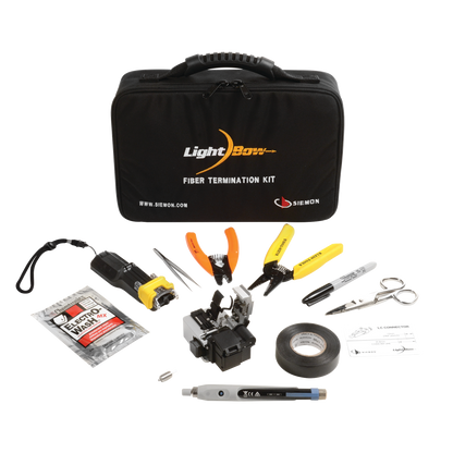 Kit de Herramienta LightBow para Terminación de Conectores de Fibra Óptica Pre-Pulidos LC/SC, Monomodo o Multimodo
