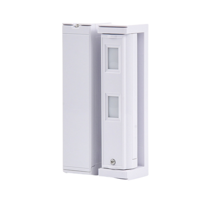 Sensor de Movimiento / Tipo Cortina / Ajuste de detección 2m o 5m / 100% Exterior / Inalambrico (Alimentación)/Compatible con cualquier panel de alarma / Proteja fachadas, puertas, ventanas, balcones y mas!