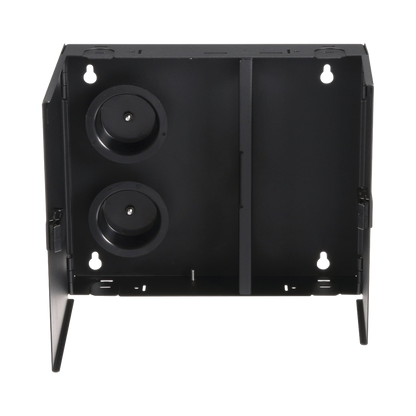 Caja de Conexión de Fibra Óptica, Para Montaje en Pared, Acepta 2 Placas FAP o FMP, Hasta 48 Fibras, Color Negro