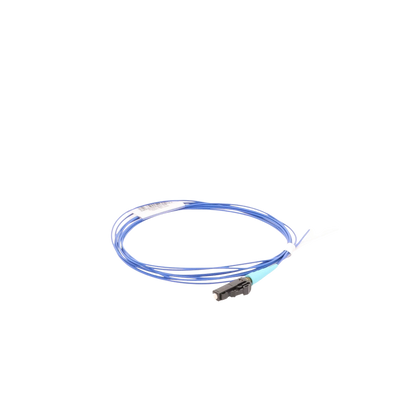 Pigtail de Fibra Óptica LC Simplex, Multimodo OM3 50/125, 900um, Color Aqua, 2 Metros (6.56 Pies)