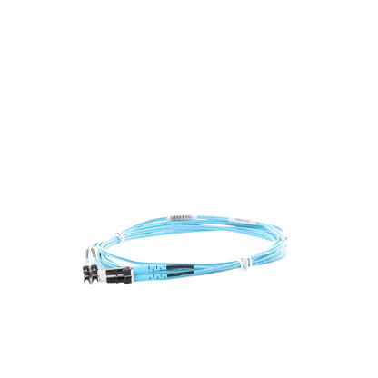 Jumper de Fibra Optica Multimodo 50/125 OM3, LC-LC Duplex, OFNR (Riser), Color Aqua, 3 Metros (9.84 Pies)