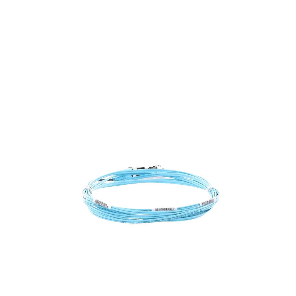 Jumper de Fibra Optica Multimodo 50/125 OM3, LC-LC Duplex, OFNR (Riser), Color Aqua, 3 Metros (9.84 Pies)
