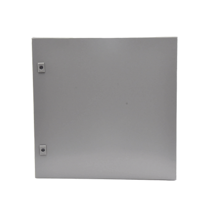Gabinete de Acero, Nema 4 -IP 66 de 60 x 60 x 25 cm con Platina y certificado UL.