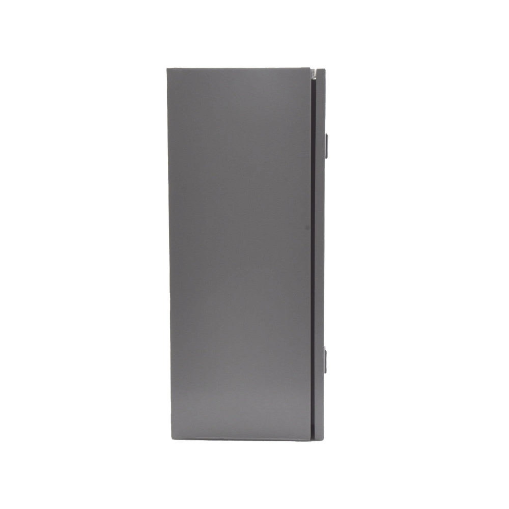 Gabinete de Acero, Nema 4 -IP 66 de 60 x 60 x 25 cm con Platina y certificado UL.