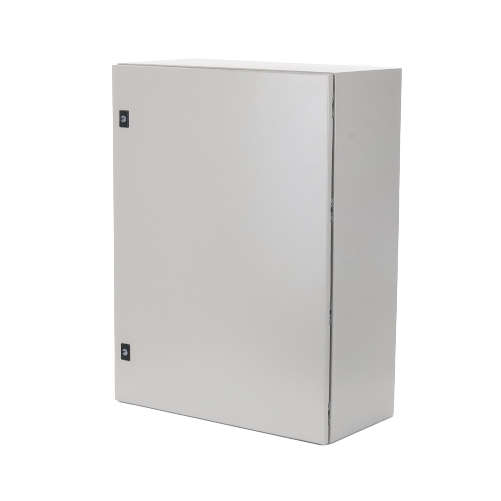 Gabinete de Acero, Nema 4 -IP 65 de 60 x 80 x 30 cm con Platina.