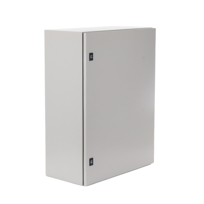 Gabinete de Acero, Nema 4 -IP 65 de 60 x 80 x 30 cm con Platina.
