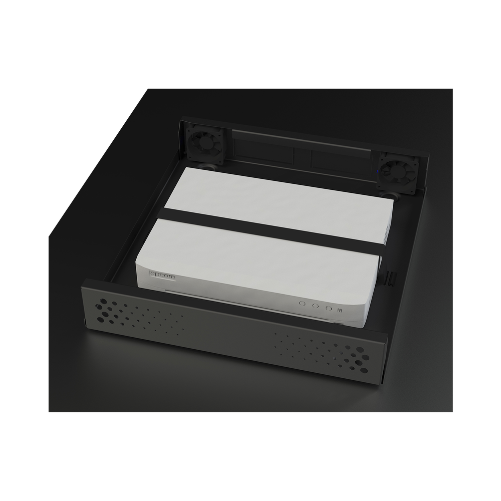Gabinete Metálico de Seguridad para DVR/NVR, Ancho 396 mm x 78 mm de Alto x