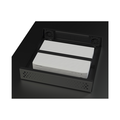 Gabinete Metálico de Seguridad para DVR/NVR, Ancho 396 mm x 78 mm de Alto x