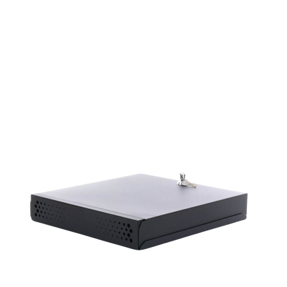 Gabinete Metálico de Seguridad para DVR/NVR, Ancho 396 mm x 78 mm de Alto x