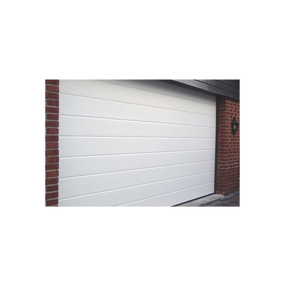 Puerta de Garage de Alta Calidad / Linea Central / Color Blanco 10X8 pies,  AISLADA, Estilo Americana.