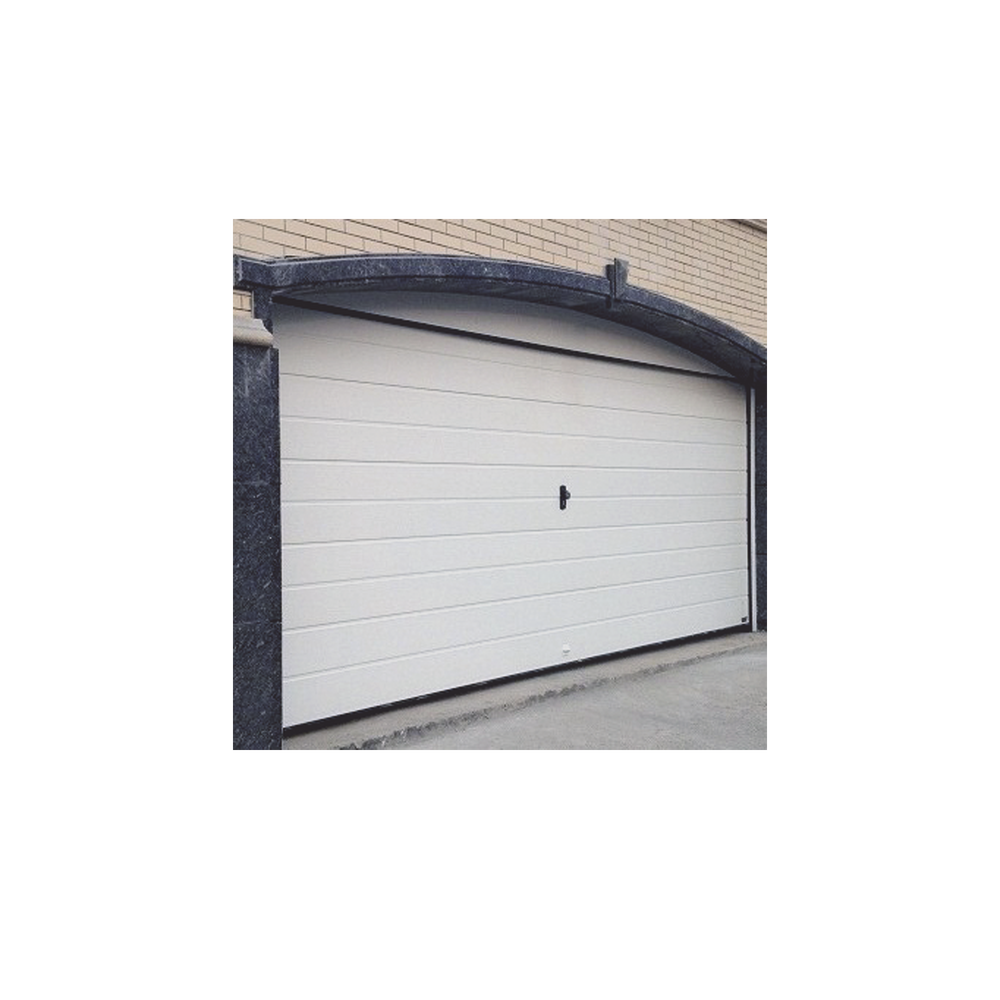 Puerta de Garage de Alta Calidad / Linea Central / Color Blanco 18X7 pies,  AISLADA, Estilo Americana.