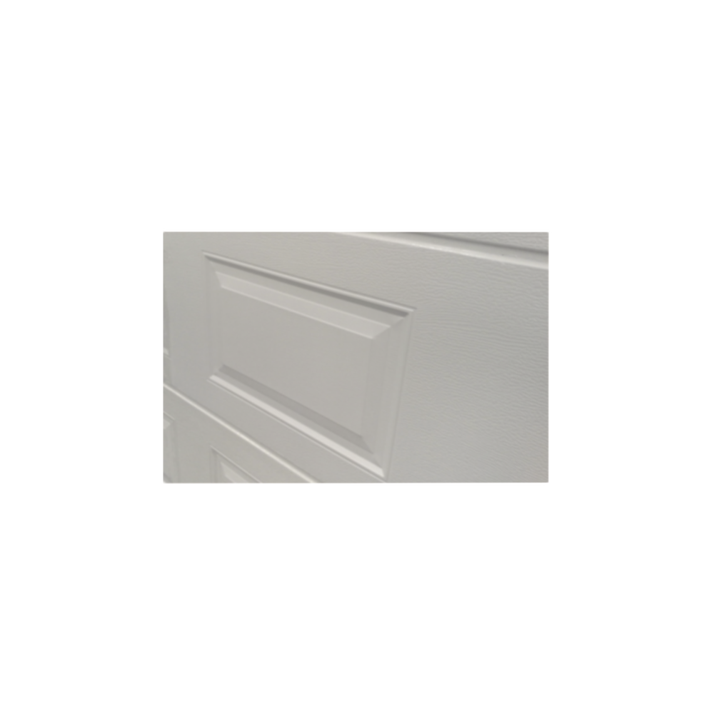 Puerta de Garage de alta calidad, Color blanco 18X8 pies,  AISLADA, Estilo Americana , CUADRO CORTO / 8 Cuadros.
