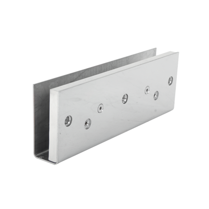 Montaje en "U" para Puertas de Vidrio /1/2" de Grosor/  Uso con chapas de 600 y 750 lbs / Ajuste por Opresores