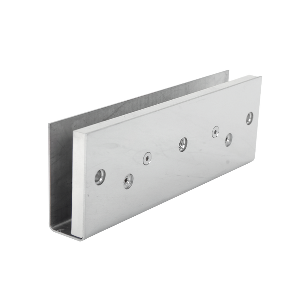 Montaje"U" para Puertas de Vidrio/ 1/2" de Grosor/Uso en chapa magnética de 600 y 1200 lbs/ Ajuste por Opresores
