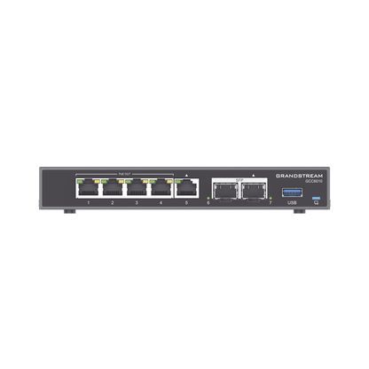 4 en 1: Firewall Nueva Generación, Router, IP PBX (24 usuarios / 8 llamadas), Switch Gigabit de 5 Puertos (4 PoE) y 2 Puertos SFP 2.5 Gigabit