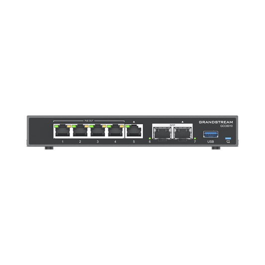 4 en 1: Firewall Nueva Generación, Router, PBX IP, Switch Gigabit de 5 Puertos (4 PoE) y 2 Puertos SFP 2.5 Gigabit
