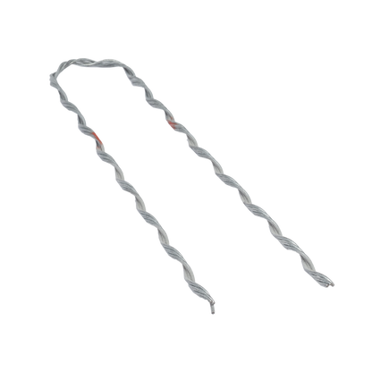 Remate Preformado para Fibra Óptica Figura 8, Span 100 m, para mensajero de acero con diámetro &Phi; 3.6  mm