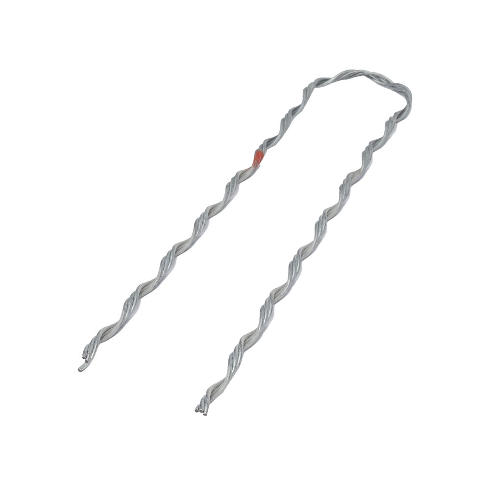 Remate Preformado para Fibra Óptica Figura 8, Span 100 m, para mensajero de acero con diámetro &Phi; 3.6  mm