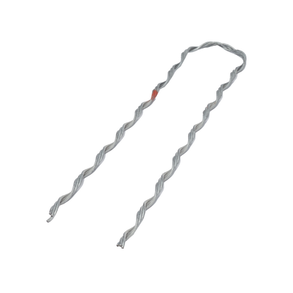 Remate Preformado para Fibra Óptica Figura 8, Span 100 m, para mensajero de acero con diámetro &Phi; 3.6  mm