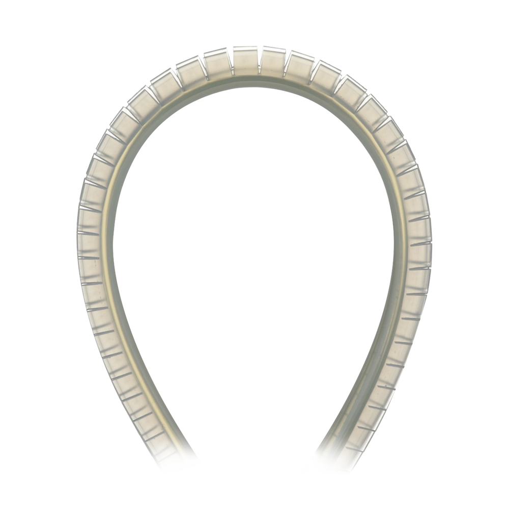 Cubre-filos Ranurado con Adhesivo, para Bordes de 2.5 a 3.7mm, de 30.5m de Largo, Color Natural