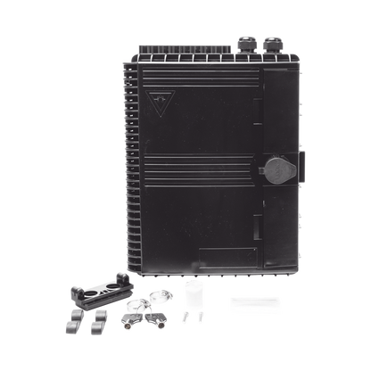 Cierre de Empalme para 24 Fusiones de Fibra Óptica, Interior/Exterior, con 16 Acopladores SC/APC y Splitter 1x16 SC/APC Incluido, IP65