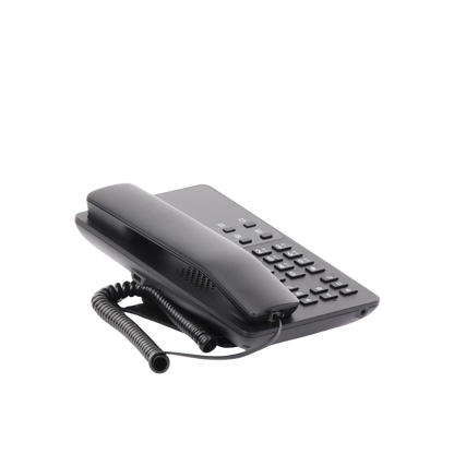Teléfono IP Hotelero, 2 líneas SIP con 2 cuentas, codec Opus, IPV4/IPV6, color negro, con gestión en la nube GDMS