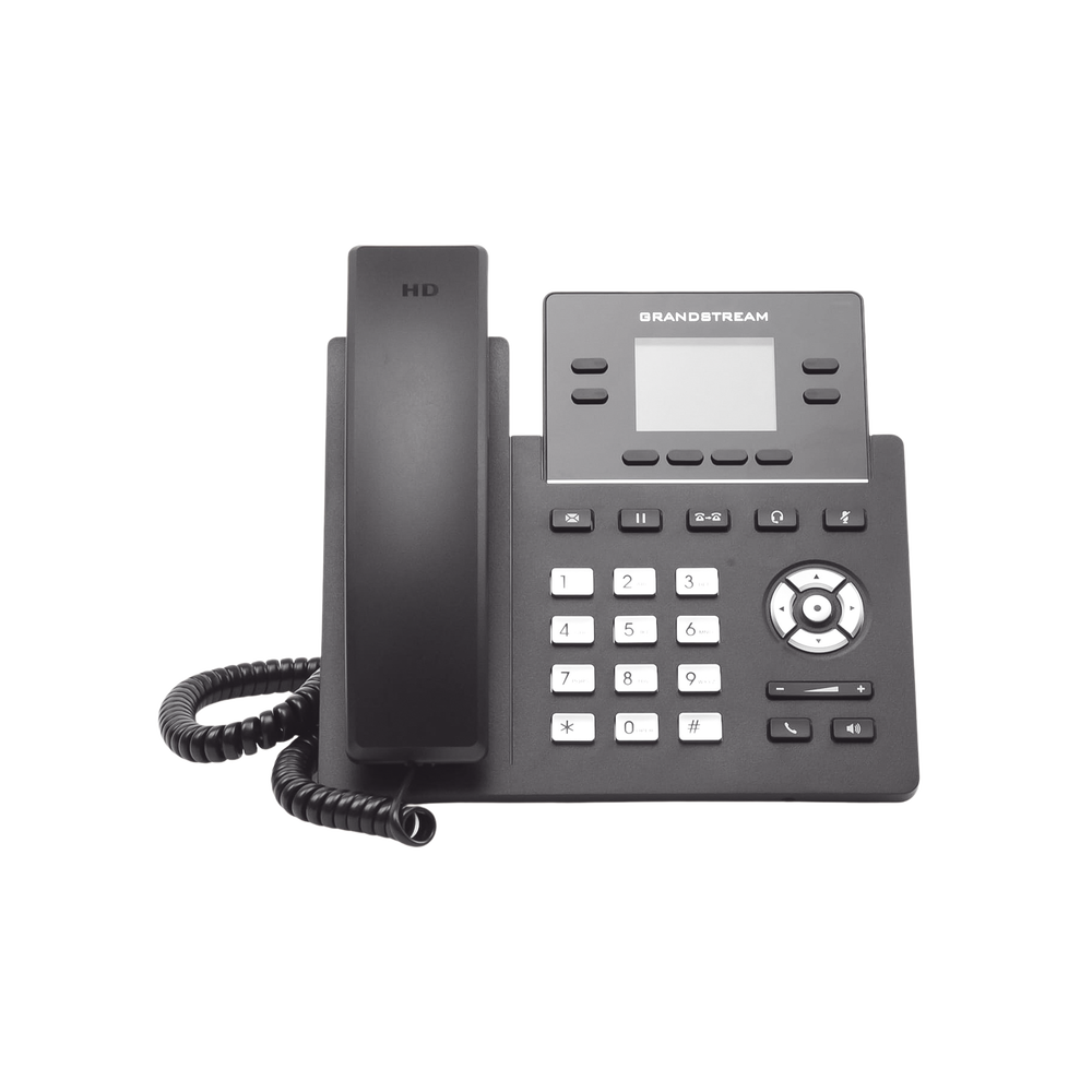 Teléfono IP Grado Operador, 4 líneas SIP, pantalla a color 2.4", PoE, codec Opus, IPV4/IPV6 con gestión en la nube GDMS