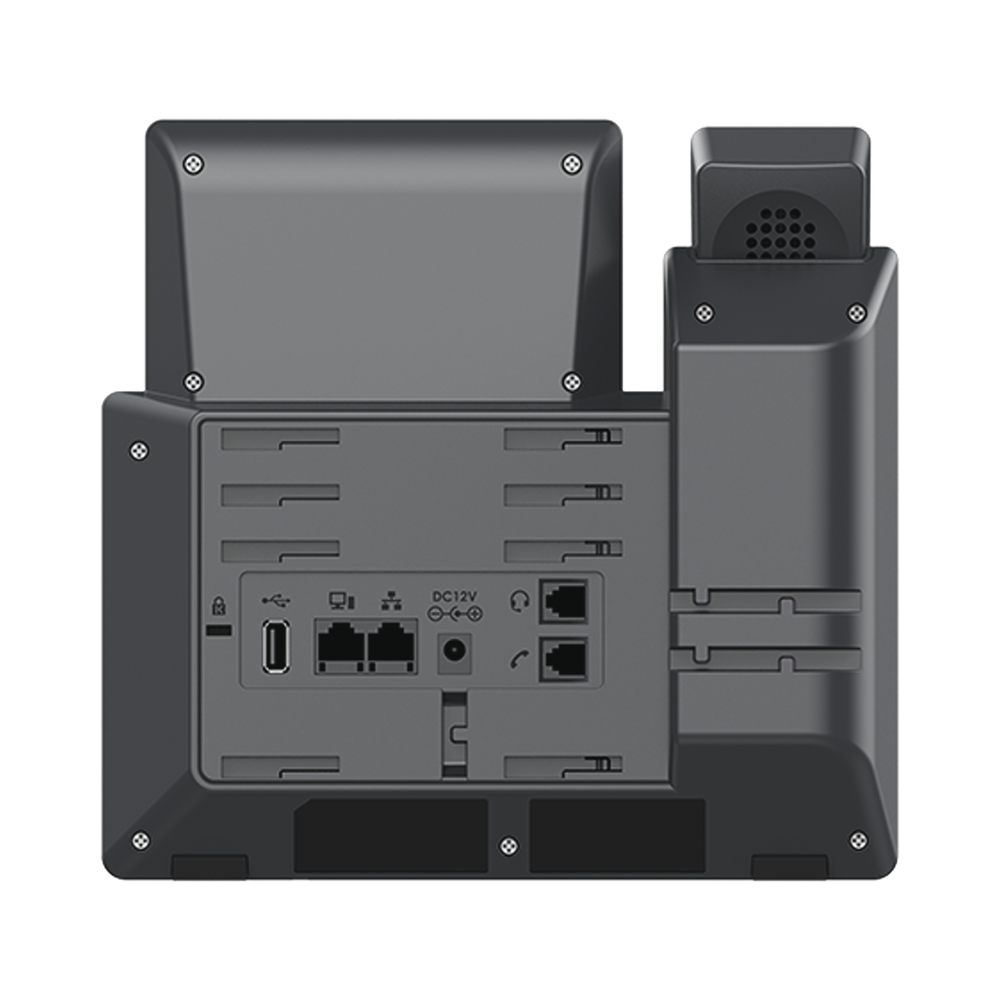 Teléfono IP Wi-Fi, Grado Operador, 8 líneas SIP con 4 cuentas, pantalla a color 2.8", puertos Gigabit, Bluetooth, PoE, codec Opus, IPV4/IPV6 con gestión en la nube GDMS