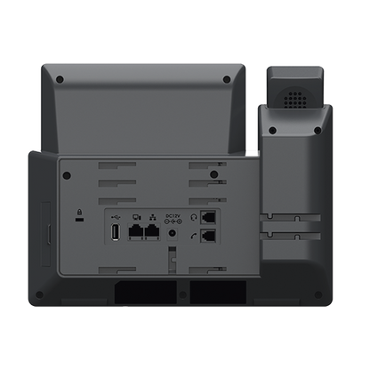 Teléfono IP Wi-Fi, Grado Operador, 14 líneas SIP con 6 cuentas, pantalla LCD  5", puertos Gigabit, Bluetooth, PoE, codec Opus, IPV4/IPV6 con gestión en la nube GDMS