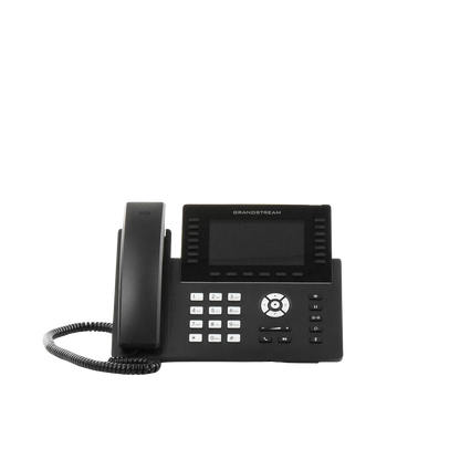 Teléfono IP Wi-Fi, Grado Operador, 14 líneas SIP con 6 cuentas, pantalla LCD  5", puertos Gigabit, Bluetooth, PoE, codec Opus, IPV4/IPV6 con gestión en la nube GDMS