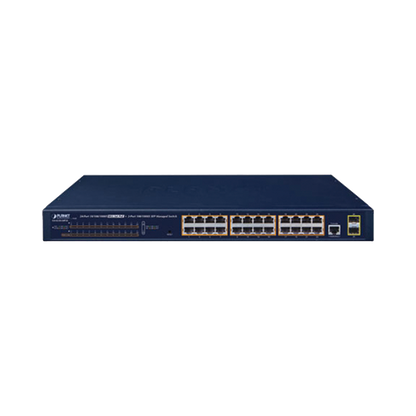 Switch PoE Administrable Capa 2 / 24 Puertos10/100/1000BASE-T / 2 SFP 100/1000BASE-X / POE 802.3af/at