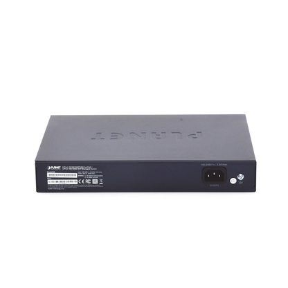 Switch Administrable Capa 2, 8 Puertos PoE 802.3af/at Gigabit, 140 W Max, 2 Puertos SFP, Modo Extendido Hasta 250 m, Soporta Administración en Nube CloudNMS ( HW Rev. 3.0 en Adelante).