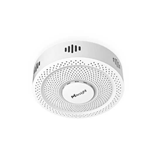 Detector de Vapeo y Humo GS601 LoRaWAN® / Sensores Múltiples (Vape, Humo, TVOC, PM1.0/2.5/10, Temperatura, Humedad) / Alarma LED y Buzzer 70dB / NFC para Configuración / IP30 / Compatible con Plataforma Milesight