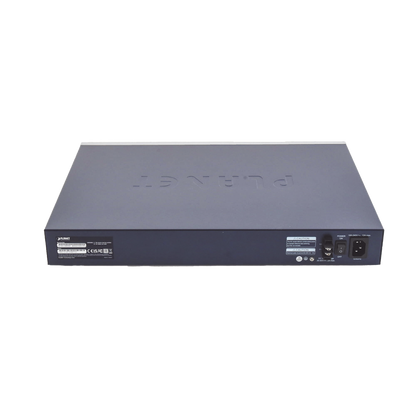 Switch Administrable L3, 24 puertos Gigabit PoE 802.3bt, 2 puertos 10G SFP+, Pantalla Tactil, Fuente Redundante, (600W)