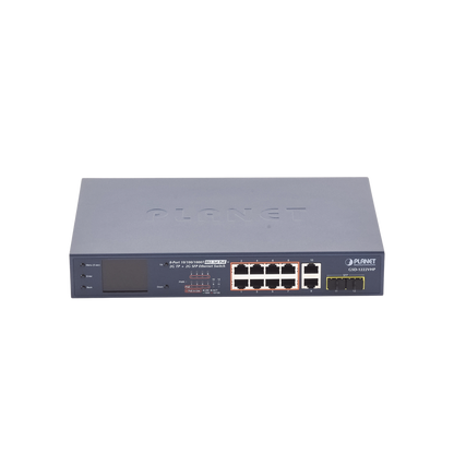Switch No Administrable 8 Puertos Gigabit con Modo Extender a 250 m,  2 Puertos Uplink 10/100/1000 Mbps, 2 Puertos SFP
