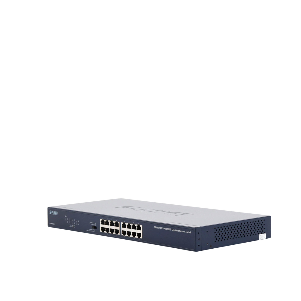 Switch No Administrable Gigabit de 16 Puertos 10/100/1000 Mbps, Con Modo Extendido Para Distancias de Hasta 200 m