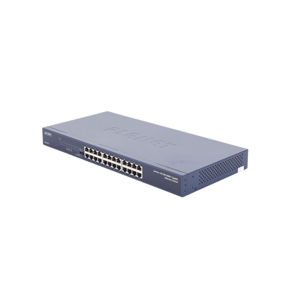 Switch No Administrable Gigabit de 24 Puertos 10/100/1000 Mbps, Con Modo Extendido Para Envió de Datos de Hasta 200 m