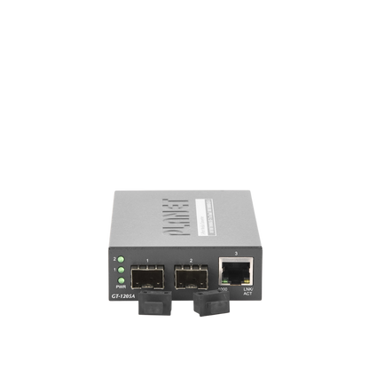 Convertidor de Medios con Doble Puerto SFP 1000BASE-FX/SX/LX y Puerto Ethernet 1000Base-T