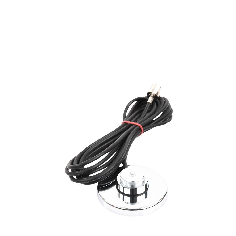 Montaje Magnético para Antenas de 3/4"(NMO), 3.5 m de Cable RG58U y Conector UHF (PL259) Macho.